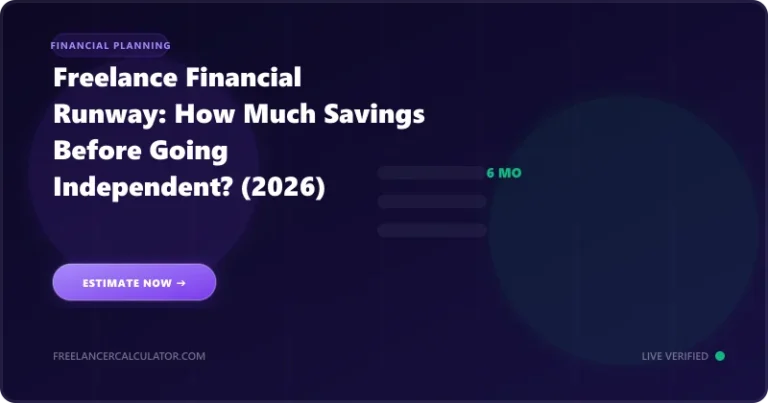 Freelance Financial Runway: How Much Savings Before Going Independent? (2026)