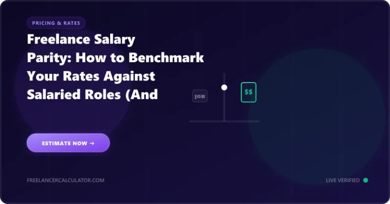 Freelance Salary Parity: How to Benchmark Your Rates Against Salaried Roles (And Negotiate from There)