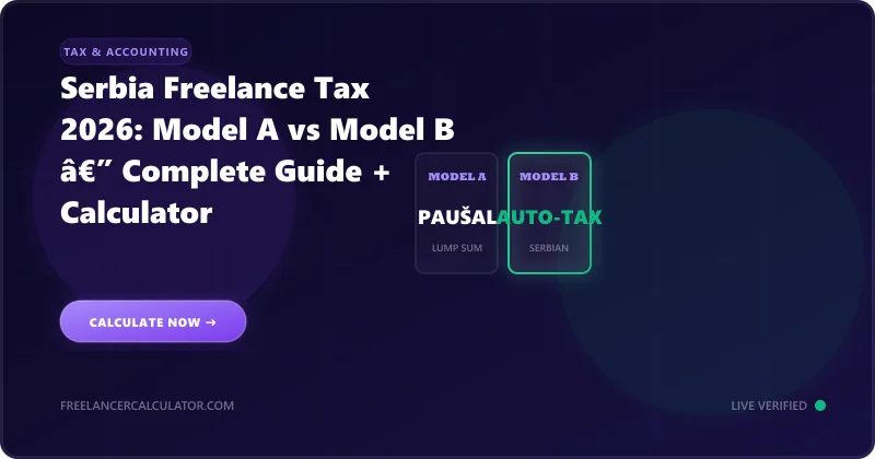 Serbia Freelance Tax 2026: Model A vs Model B — Complete Guide + Calculator