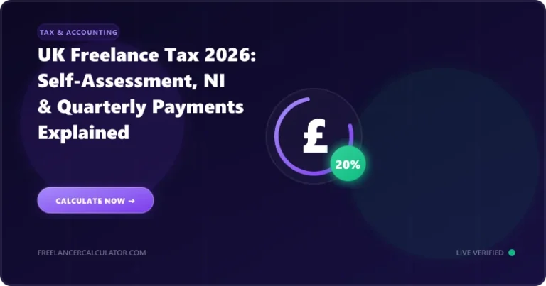UK Freelance Tax 2026: Self-Assessment, NI & Quarterly Payments Explained