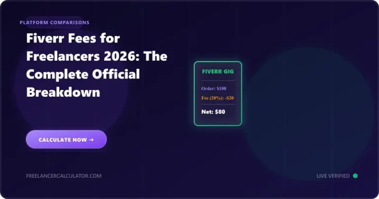 Fiverr Fees for Freelancers 2026: The Complete Official Breakdown