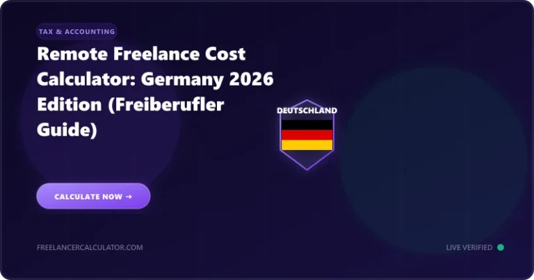 Remote Freelance Cost Calculator: Germany 2026 Edition (Freiberufler Guide)