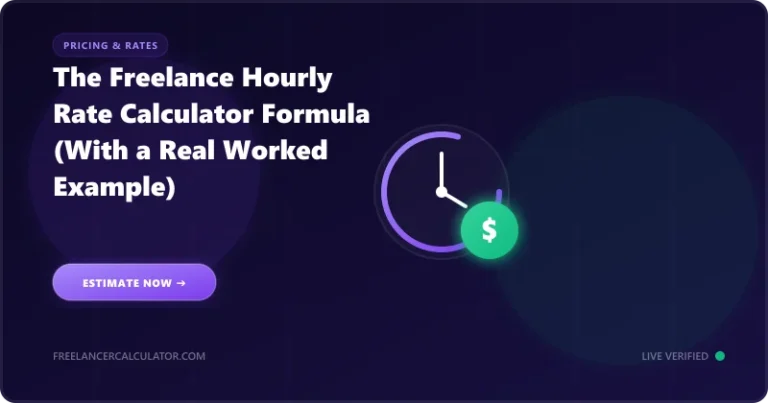 The Freelance Hourly Rate Calculator Formula (With a Real Worked Example)
