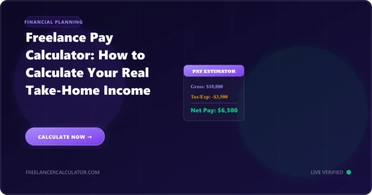 Freelance Pay Calculator: How to Estimate Your Real Take-Home Payout
