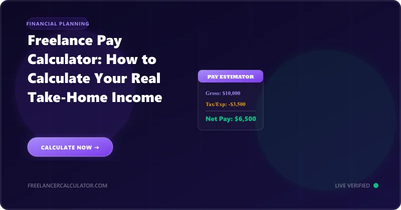 Freelance Pay Calculator: How to Estimate Your Real Take-Home Payout