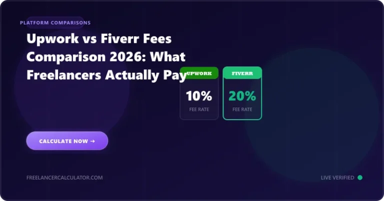 Upwork vs Fiverr Fees Comparison 2026: What Freelancers Actually Pay