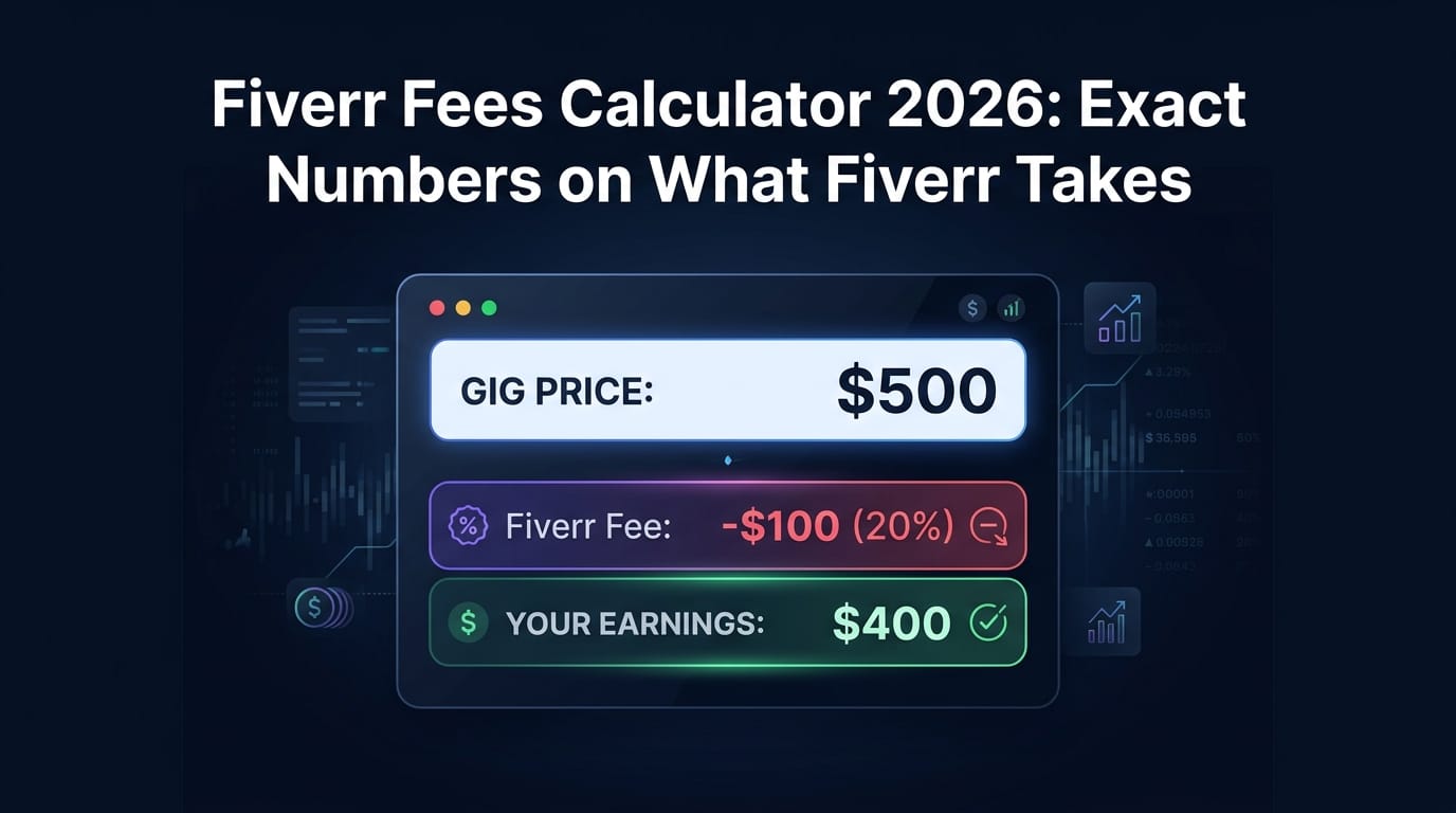 Fiverr Fees Calculator 2026: Exactly What Fiverr Takes from Every Order