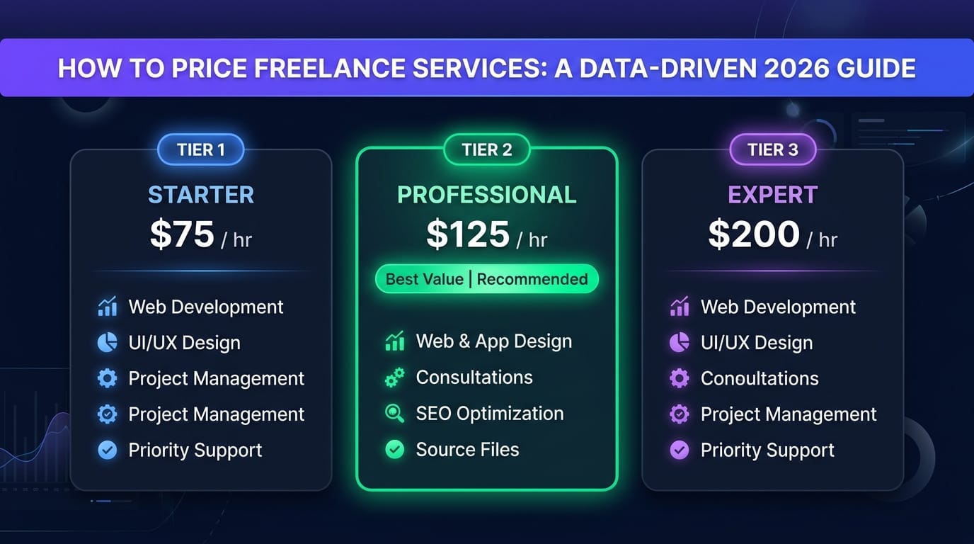 How to Price Freelance Services: A Data-Driven Guide for 2026